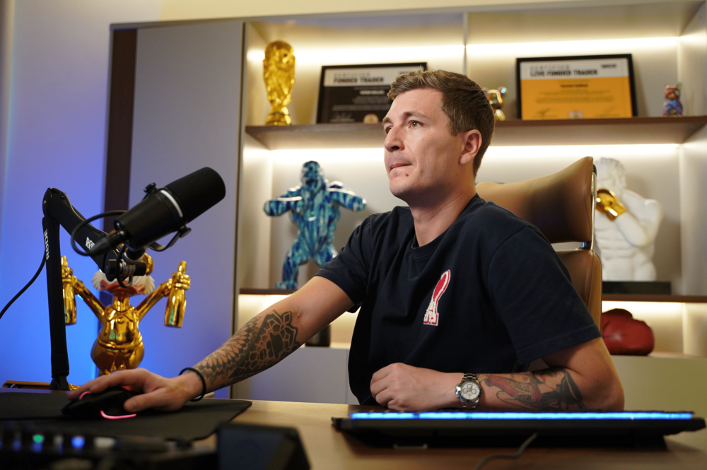 Romain Bailleul en session de trading