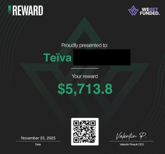 Certificat de payout