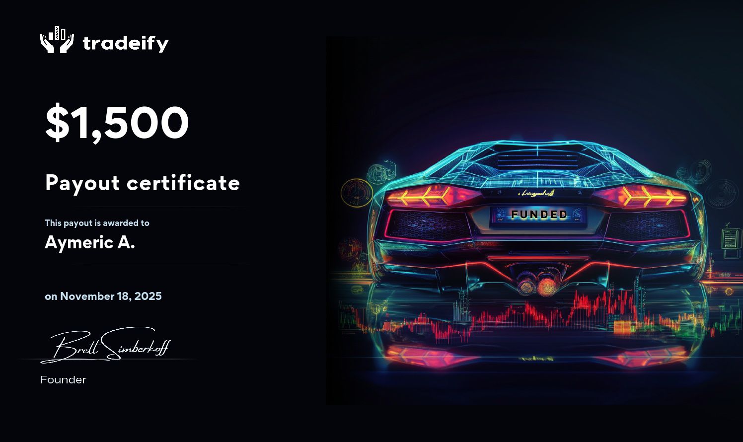 Certificat de payout