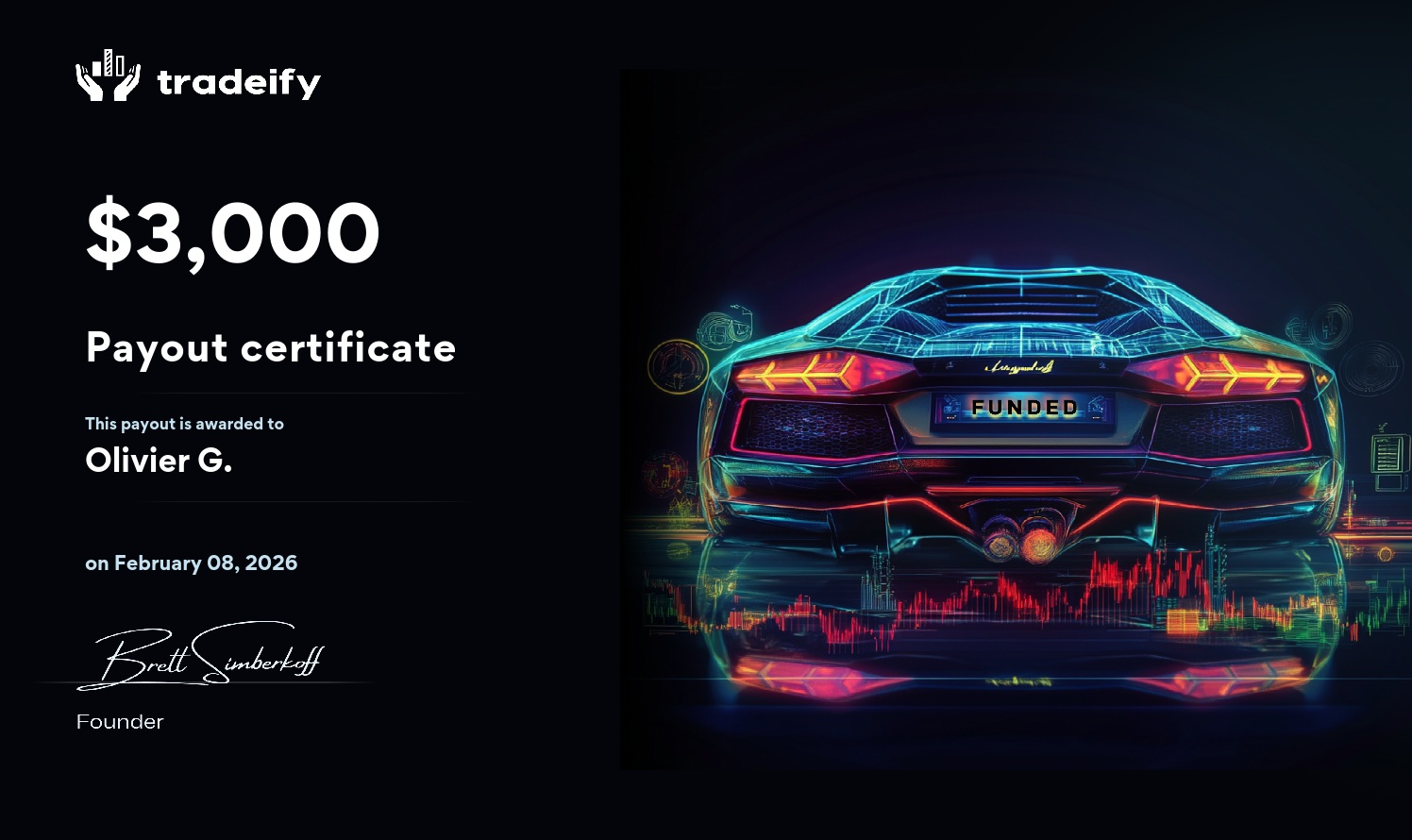 Certificat de payout